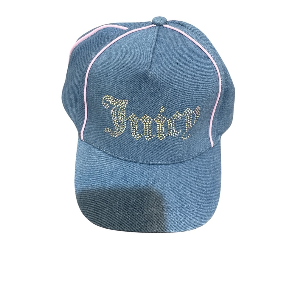 Juicy Couture BNWT Denim Blue Kids Cap with Pink